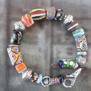 African beaded bracelets for women Harriet Love Jewelry Boho hippie zen bracelet chunky colorful